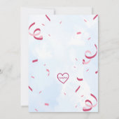 Four-Nado Pink Tornado 4th Birthday Kaart (Achterkant)