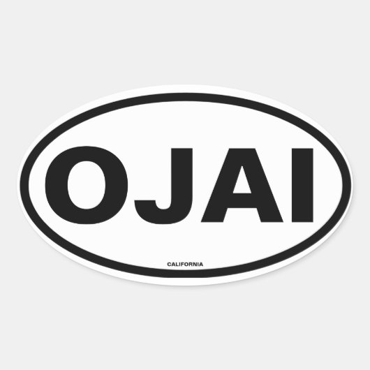 FOUR Ojai Ovale Sticker (Voorkant)