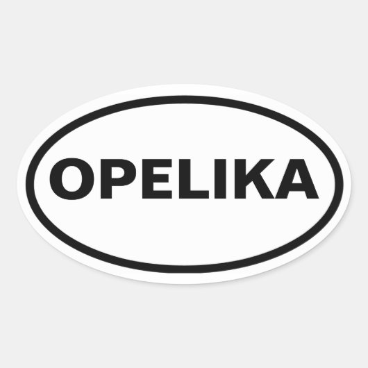 FOUR Opelika Ovale Sticker (Voorkant)
