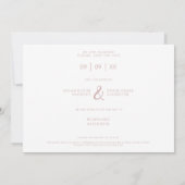 Four Photos Modern Minimalist Collage Wedding Save The Date (Achterkant)