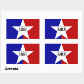FOUR San Antonio Flag Rechthoekige Sticker (Vel)