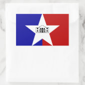 FOUR San Antonio Flag Rechthoekige Sticker (Tas)
