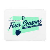 Four Seasons Total Landscaping Magnet (Horizontal)