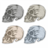 Four Skulls Vinyl Sticker (Voorkant)