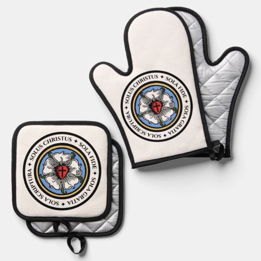 Four Solas Ovenwant & Pannenlap Set (Voorkant / Achterkant)