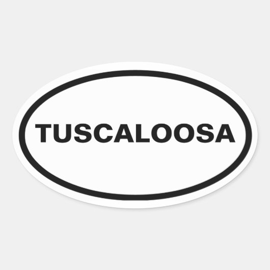 FOUR Tuscaloosa, Alabama Ovale Sticker (Voorkant)