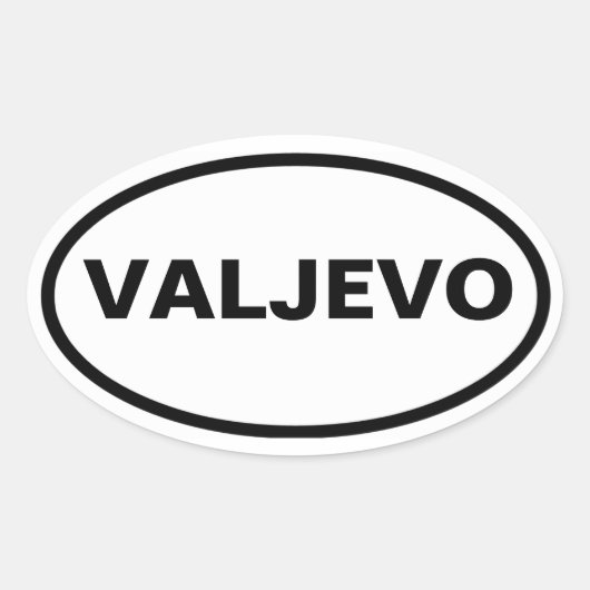 FOUR Valjevo Ovale Sticker (Voorkant)