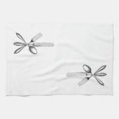 Fourche, Couteau, Cuillère - Serviette de cuisine (Horizontal)