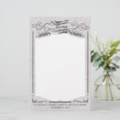 Fourche pin Noël menu de vacances papeterie (Debout devant)