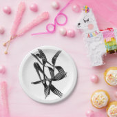 Fourchettes sur une assiette (Fête)