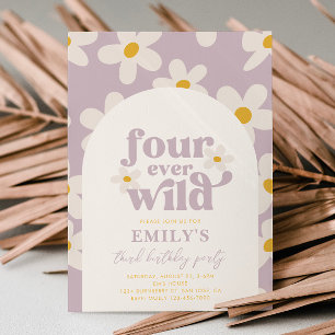 Fourever Wild Daisy Invitation Anniversaire