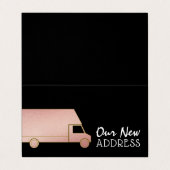 Fourgonnette d'enlèvement rose Gold Foil, carte de (Extérieur déplié)