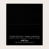 Fourgonnette d'enlèvement rose Gold Foil, carte de (Intérieur déplié)