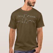 Fourier Transform en Fourier Inversion Formule T-shirt (Voorkant)