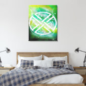 Fourleaf sigil canvas afdruk (Insitu (Slaapkamer))