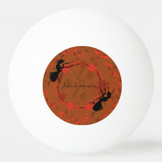 fourmi , positief bevestigend , zin inspirante pingpongballen