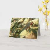 Fourmis et attitude - Carte de voeux #2 (Fleur jaune)