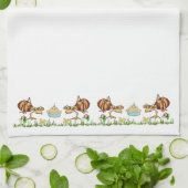 Fourmis Pomme tarte Grass Floral Cuisine Serviette (Plié)