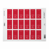 (FOURNIR) NOËL ÉTIQUETTES :: lapel 7P (Feuille entière)
