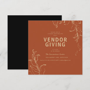 Fournisseur   Invitation à la fête de Thanksgiving