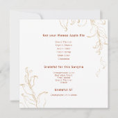 Fournisseur | Menu boisson Thanksgiving (Devant)