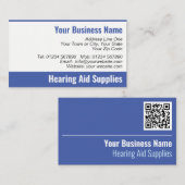 Fournitures d'aide à l'audition Carte de visite de (Devant / Derrière)