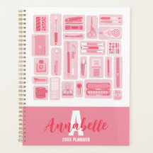 Fournitures d'art mignonnes Motif illustré rose