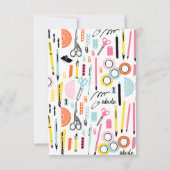 Fournitures d'art personnalisées Cartes pour notes (Dos)