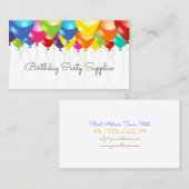 Fournitures de fête d'anniversaire Carte de visite (Devant / Derrière)