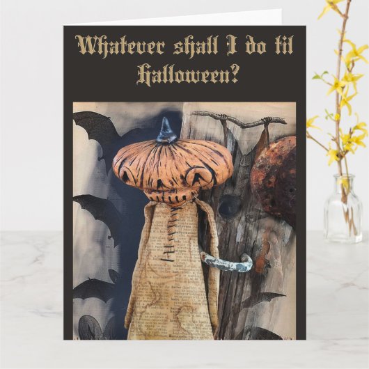 Fournitures de fête d'anniversaire Halloween Carte (Fleur jaune)
