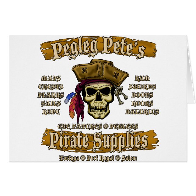 Fournitures de pirates de Pegleg Pete (Devant horizontal)