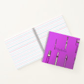 Fournitures scolaires Carnet Carré violet (Intérieur)