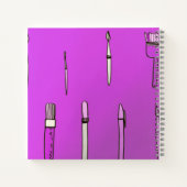 Fournitures scolaires Carnet Carré violet (Dos)