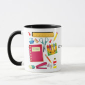 Fournitures scolaires de l'enseignant Mug noir (Gauche)
