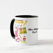 Fournitures scolaires de l'enseignant Mug noir (Devant gauche)
