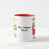 Fournitures scolaires de l'enseignant Mug rouge (Centre)