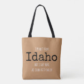 Fourre-tout de souvenirs de sac de l'état d'Idaho (Dos)