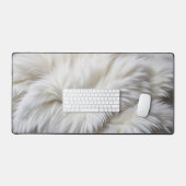 fourrure blanche vive douce et élégante (Clavier et souris)