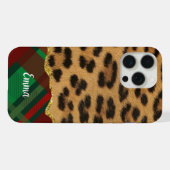 Fourrure Leopard et Plaid (Verso Horizontal)