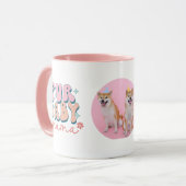 Fourrure personnalisée Mama Mug Retro Rose (Devant gauche)