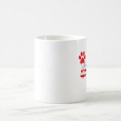 Fourrure Rouge Et Rose MaMa Mug De Café (Centre)