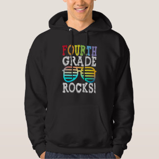 Fourth Grade Rocks Team 4th Grade Teacher Hoodie