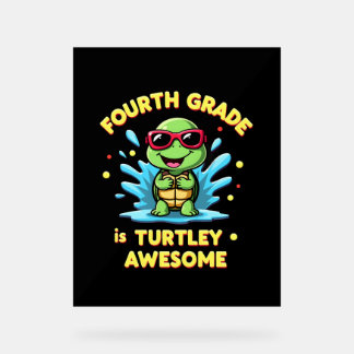 Fourth Grade Turtle-y Awesome First Day of Fourth 