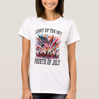 Fourth of July Party Vrouwen Wit T-shirt