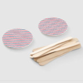 Fourth of July red white blue stripes patriotic Handwaaier (Niet-gemonteerd)