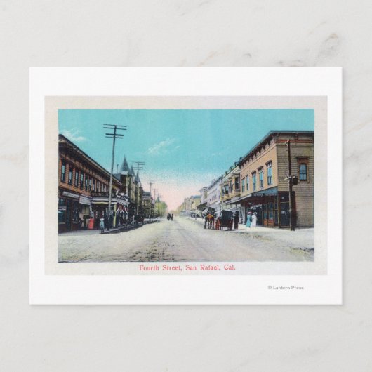 Fourth Street ViewSan Rafael, CA Briefkaart (Voorkant)