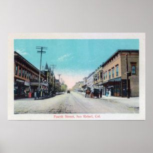 Fourth Street ViewSan Rafael, CA Poster