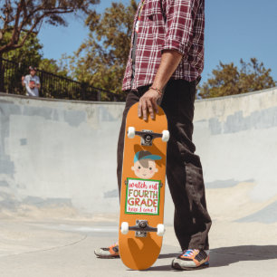FOURTHGRADE HIER KAN IK grappig schattig MAKEN Skateboard