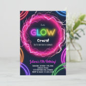 Fous de lumière Invitation d'anniversaire (Debout devant)