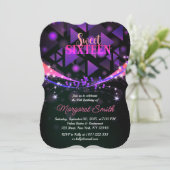 Fous Faisons la fête ! Disco Sweet 16 Invitation (Debout devant)